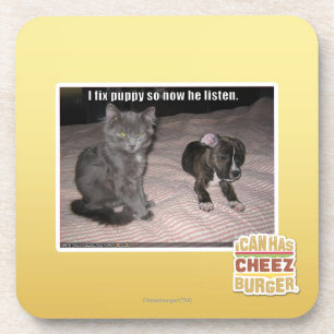 Porta-copo Eu fixo o filhote de cachorro