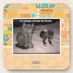 Porta-copo Eu fixo o filhote de cachorro