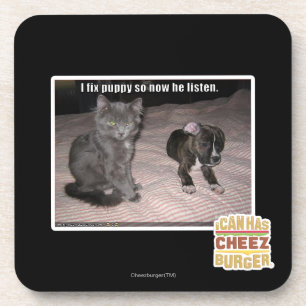 Porta-copo Eu fixo o filhote de cachorro