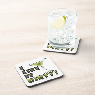 Porta-copo EU GOSTO D SUJO! Humor sujo do cocktail de Martini