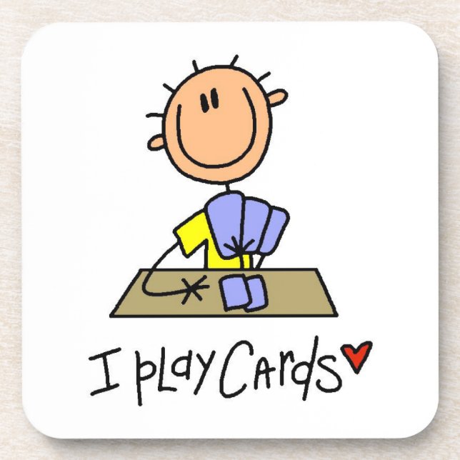 Porta-copo Eu Jogo Cartas (Frente)