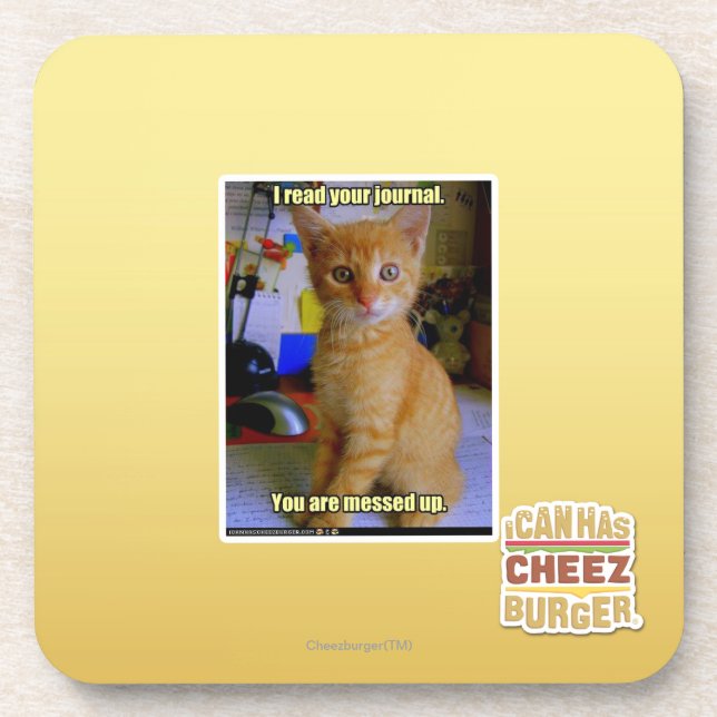 Porta-copo Eu li seu jornal (Frente)