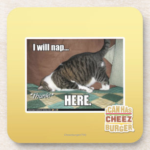 Porta-copo Eu nap aqui