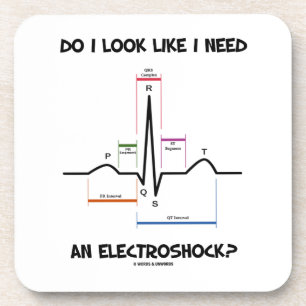 Porta-copo Eu olho como eu preciso um Electroshock? EKG ECG