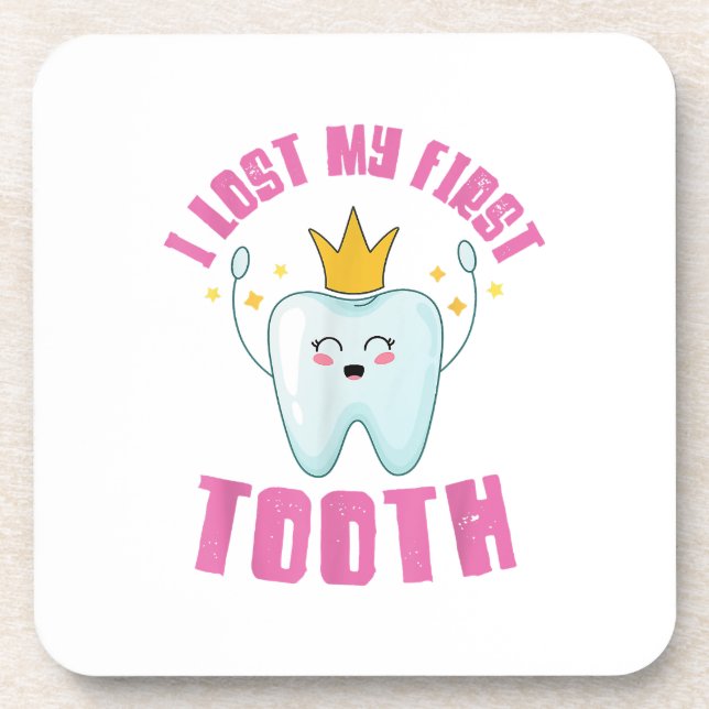 Porta-copo Eu Perdi Meu Primeiro Dente Dentes Caíram Presente (Frente)