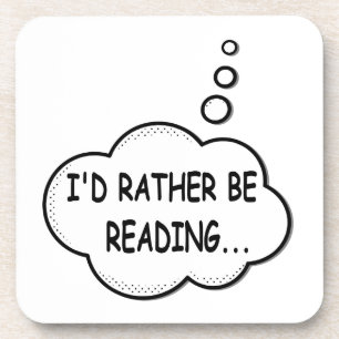 Porta-copo Eu Preferencialmente Lendo