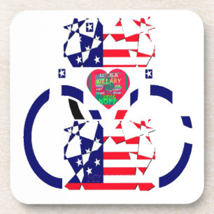 Porta-copo EUA Belo Design de Arte Incrível