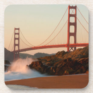 Porta-copo EUA, Califórnia. Vista da Ponte Golden Gate