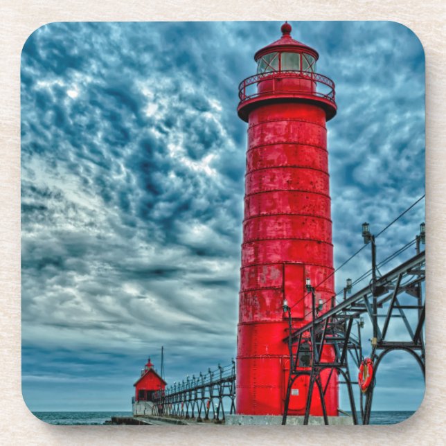 Porta-copo EUA, Grand Haven, Michigan, farol (Frente)