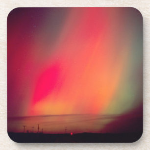 Porta-copo EUA, Idaho. Aurora borealis, luzes do norte em