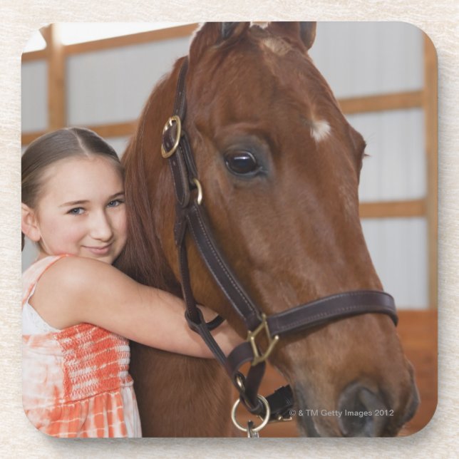 Porta-copo EUA, Illinois, Metamora, retrato do sorriso (Frente)
