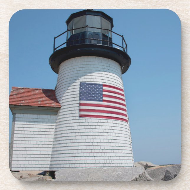 Porta-copo EUA, Massachusetts, Nantucket. Brant Point (Frente)