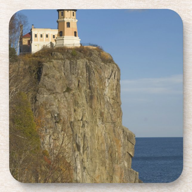 Porta-copo EUA, Minnesota. Farol Split Rock no Lago (Frente)
