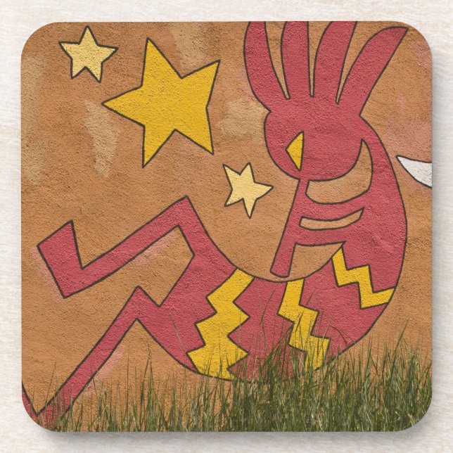 Porta-copo EUA, Novo México, Papais noeis Fe. Mural de parede (Frente)