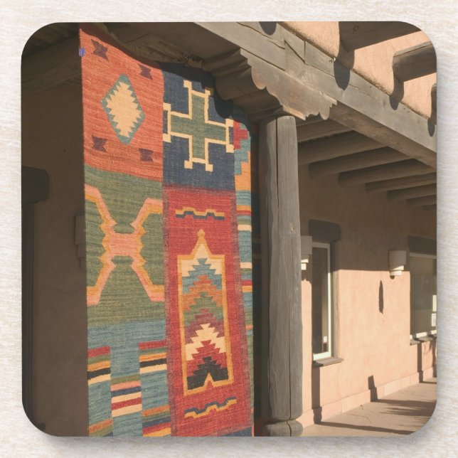 Porta-copo EUA, Novo México, Taos: Kit da Galeria Navaho Rug (Frente)