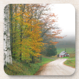 Porta-copo EUA, Vermont. Casa De Açúcar Perto Da Cidade Do 