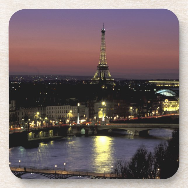 Porta-copo Europa, França, Paris, Sunset view do Eiffel (Frente)