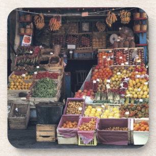 Porta-copo Europa, Itália, área de Veneza. Frutas coloridas e