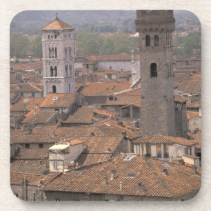Porta-copo Europa, Itália, Toscana, Lucca, Panorama da cidade