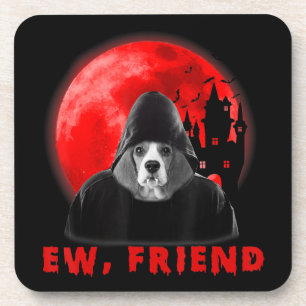 Porta-copo Ew, O Amigo Beagle Dog Halloween Dog Vampire Difes
