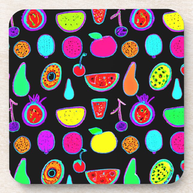 Porta-copo Explosão de brilho tropical (Frente)