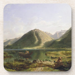 Porta-copo Extremidade do lago Genebra, 1835 (óleo em canvas