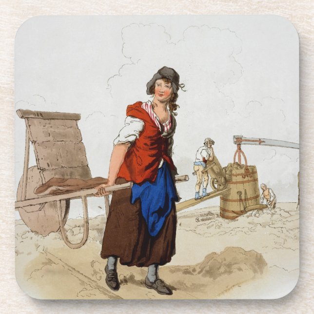 Porta-copo Fabricante de tijolo, do "traje de Grâ Bretanha", (Frente)