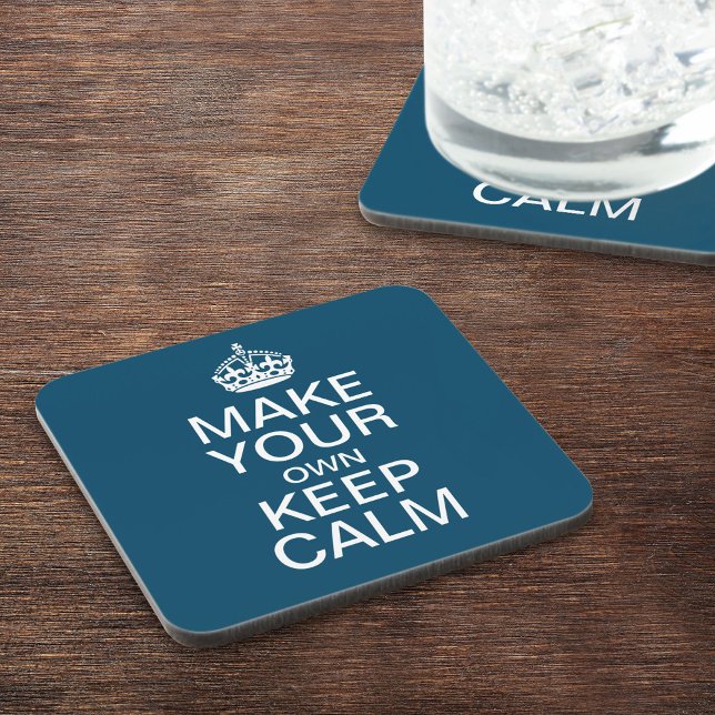 Porta-copo Faça o seu próprio, mantenha-se calmo e continue c (Criador carregado)