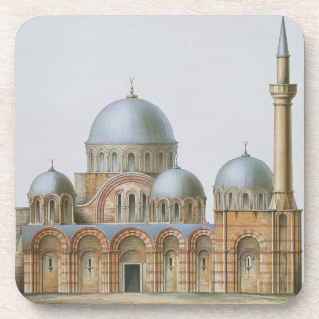 Porta-copo Fachada de Kahrije Dzamissi, a igreja do Savi (Frente)