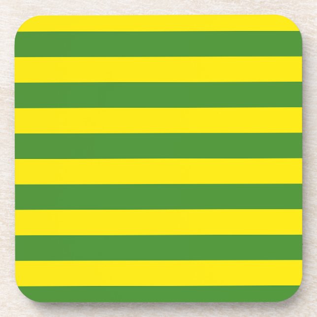Porta-copo Faixa Amarela e Verde (Frente)