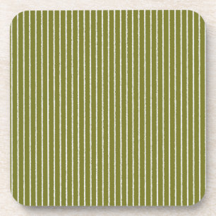 Porta-copo Faixa Verde-Oliva com Linhas Isoladas