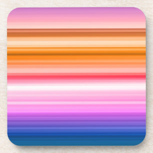 Porta-copo faixas de cores horizontais