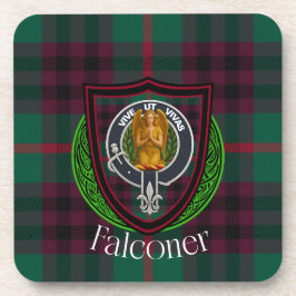 Porta-copo Falconer Scottish Clan Tartan & Crest