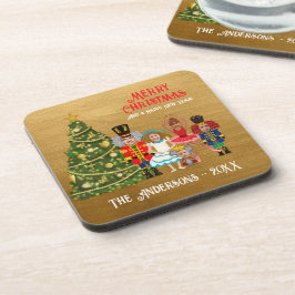 Porta-copo Família Nutcracker de Cinco Felizes Felizes Natal