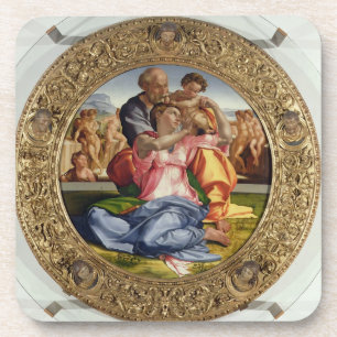 Porta-copo Família santamente com St John (Doni Tondo),