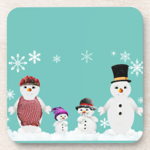 Porta-copo família Snowman