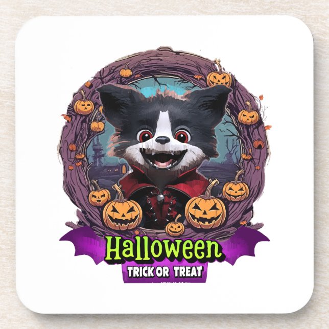 Porta-copo Fantasia de Halloween para Cachorro (Frente)