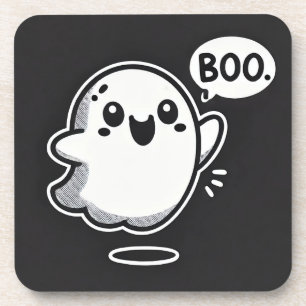 Porta-copo Fantasma de desenho animado fofo dizendo Boo