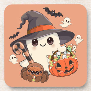Porta-copo Fantasma de Halloween Fofo no Estilo Kawaii