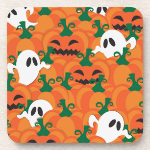 Porta-copo Fantasmas de Halloween Pomar de Abóbora Assombrada
