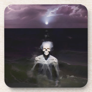 Porta-copo Fantasmas no Mar - Pintura a Óleo