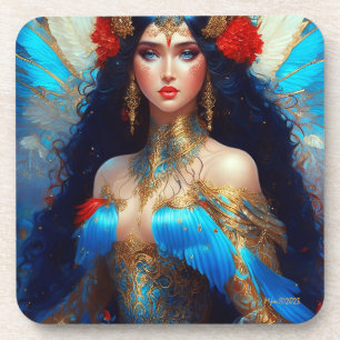 Porta-copo Fantasy Blue Water Fairy Mermaid
