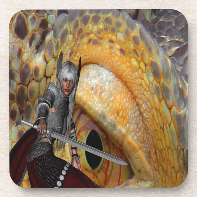 Porta-copo Fantasy Dragon Folk Tale (Frente)