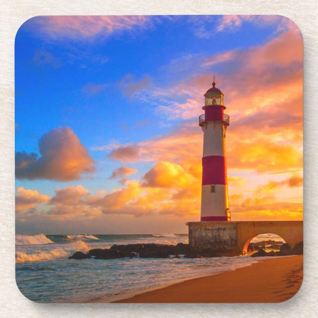 Porta-copo Faróis | Farol de Itapuã Brasil (Frente)