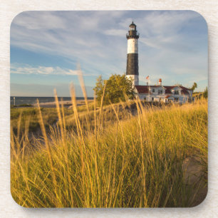 Porta-copo Farol Big Sable Point no Lago Michigan