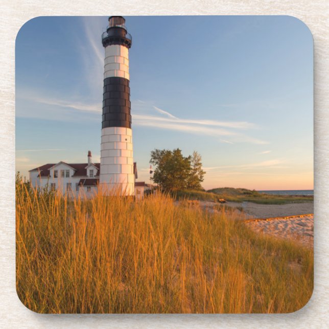Porta-copo Farol Big Sable Point no Lago Michigan 3 (Frente)