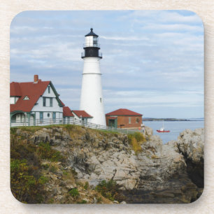 Porta-copo Farol de Portland Headlight em costa rochosa
