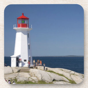 Porta-copo Farol em Peggy's Cove, Nova Scotia, Canadá.