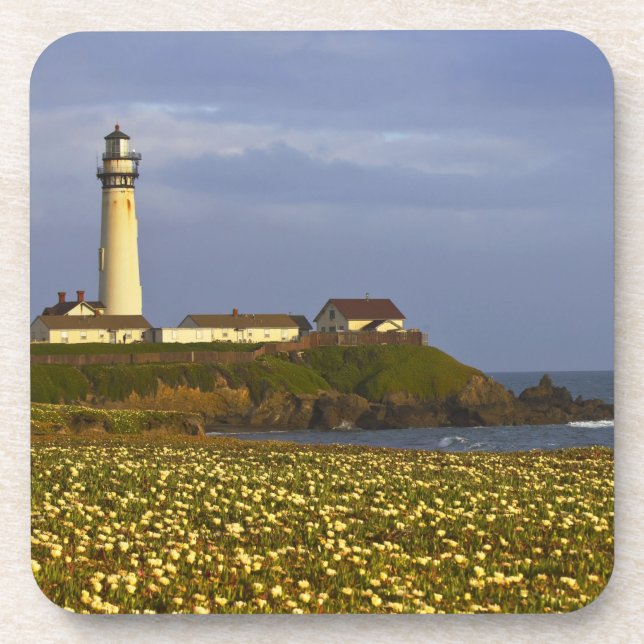 Porta-copo Farol em Pigeon Point State Beach em San (Frente)