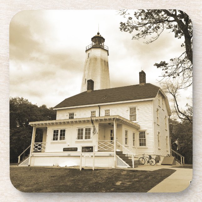 Porta-copo Farol Sandy Hook (Frente)